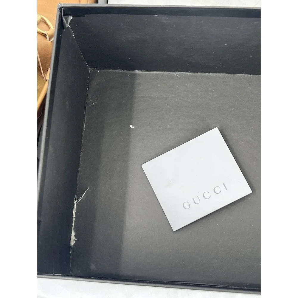 Vintage Gucci Women's Amber Horsebit Loafers Size 11 Including Original Box